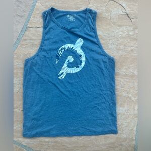 Peloton Blue Tank with White Logo